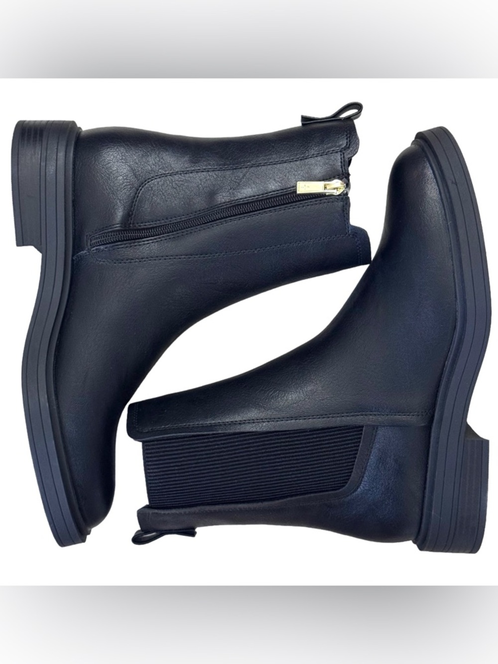 KENNETH COLE REACTION Women's Anabelle Chelsea Zipper Booties, SZ 9.5 - Picture 2 of 12